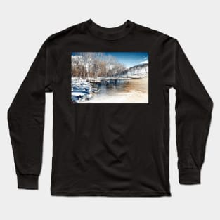 Winter In The Park - Infrared Long Sleeve T-Shirt